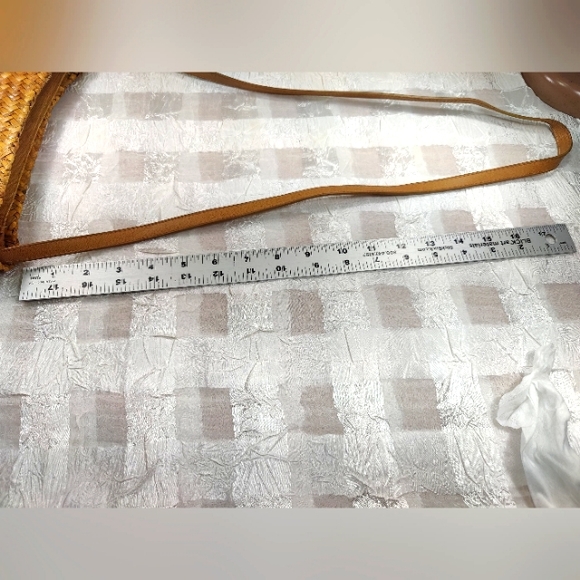 Capelli Woven Tropical Straw Beaded Crystal Embroidered Hyacinth Shoulder Bag - Picture 7 of 9